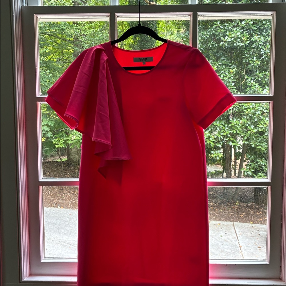 CROSBY by Mollie Burch Bright Pink Asymmetrical Dress